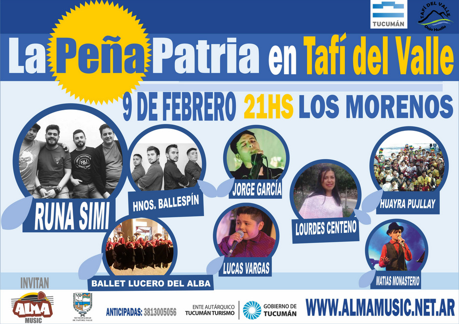 AficheLaPeñaPatriaTafiDelValle